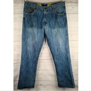 Attitude Straight Leg Jeans 40 x 34 Blue